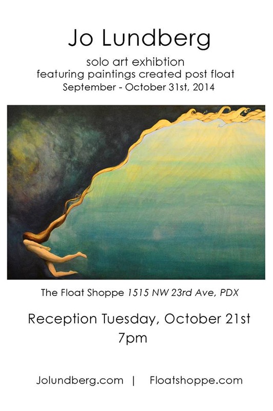 Float-inspired painting by Jo Lundberg