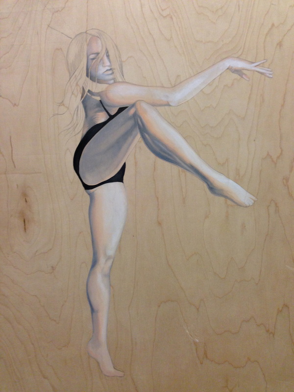 Portrait of Josette in progress